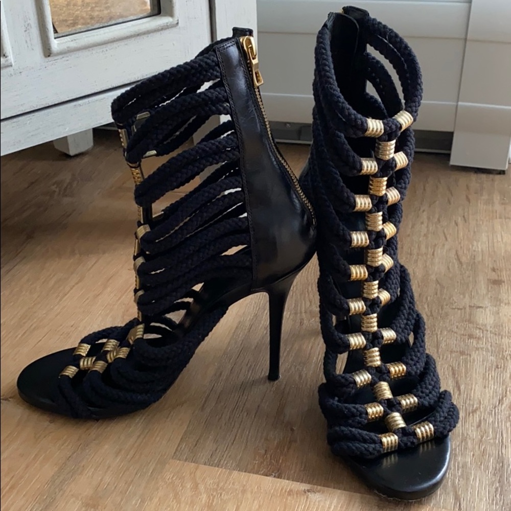 Balmain X H&M Rope Details Sandal Booties